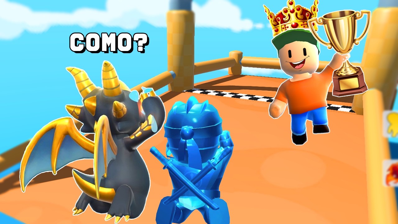 FINGI SER NOOB E TROLEI O DESUMILDE COM A BANANA GUY NO STUMBLE GUYS