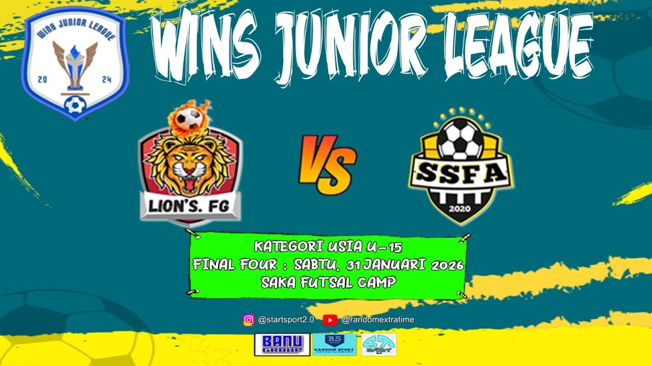 WINS JUNIOR LEAGUE 2025 | U-15 | LIONS FG RED VS SSFA