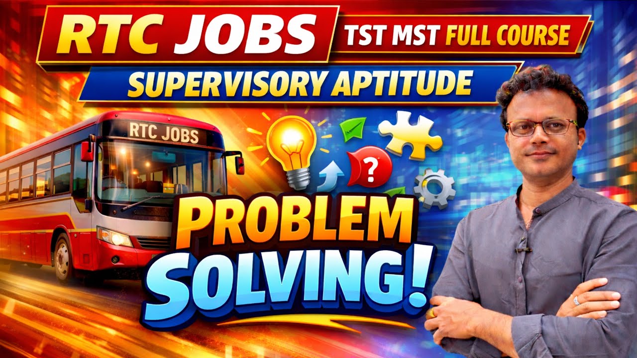 RTC Problem Solving Aptitude | TST & MST Supervisor Exams | Icon RK Sir | Icon India