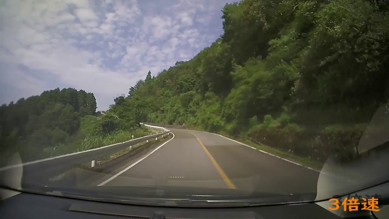 伊吹山ドライブウェイの道のり3倍速