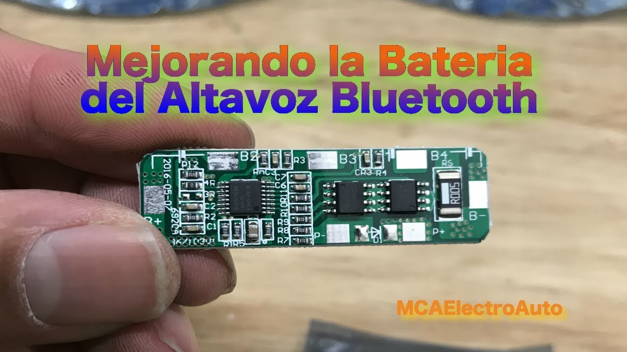 Mejorando la batería del altavoz Bluetooth