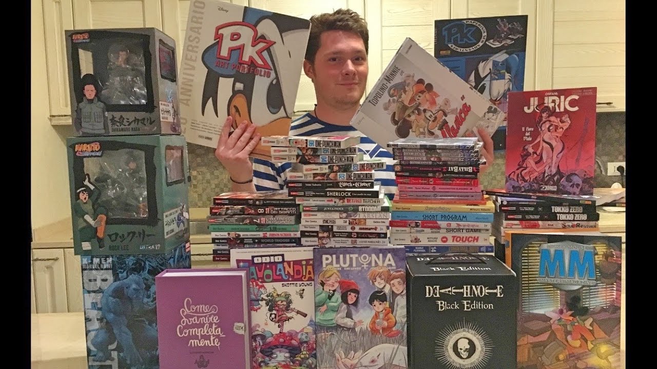 Video Acquisti Lucca Comics 2016 una Pioggia di  Manga Fumetti Action Figure
