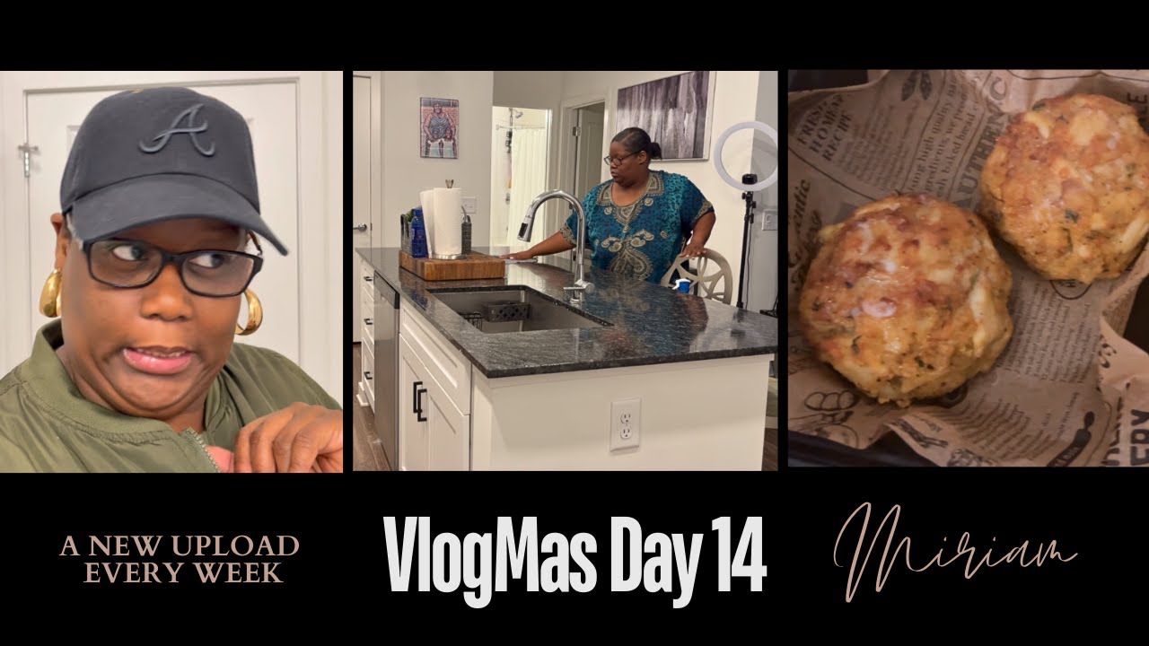 VlogMas Day 14 | Cooking Maryland Crab Cakes • In Loving Memory • Kingston's Caribbean Restaurant