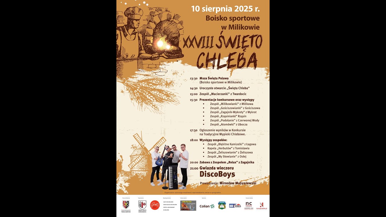 2025.08.10.  XXVIII ŚWIĘTO CHLEBA W MILIKOWIE - CZĘŚĆ 1.