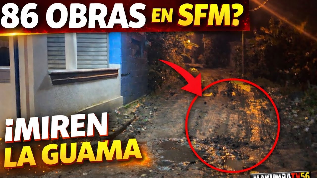 ¿86 OBRAS EN SFM? Residentes de La Guama Denuncian Calles Intransitables