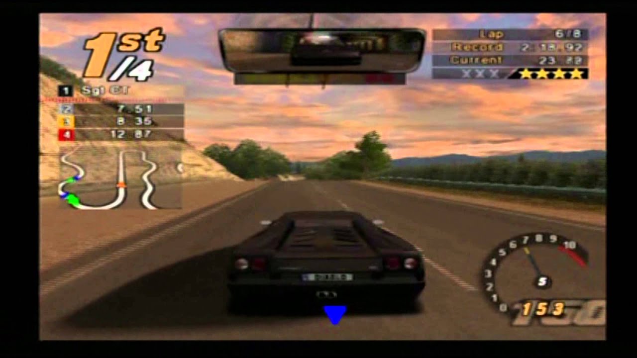 NFS Hot Pursuit 2 (PS2) - 8 Laps Hot Pursuit - Lamborghini Diablo 6.0
