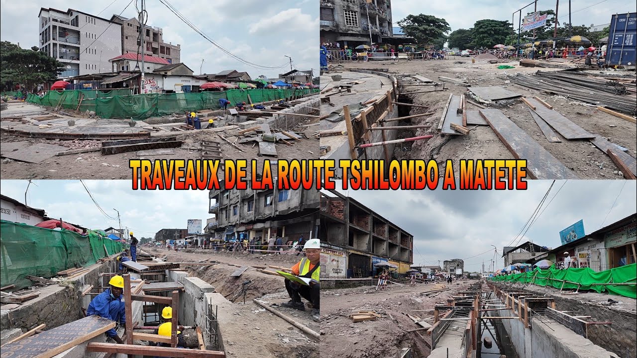 DÉBUT TRAVAUX À MATETE ROUTE TSHILOMBO, MISALA EZO SALAMA