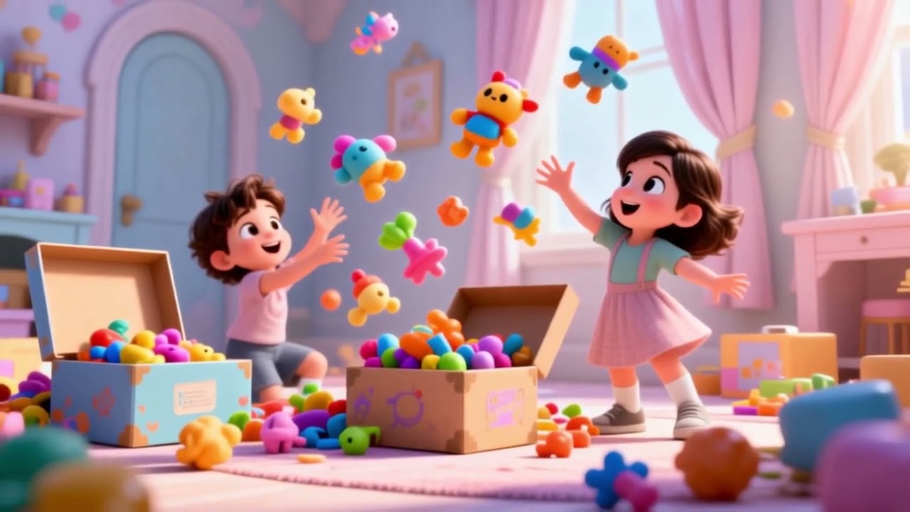 Tidy Up Song for Kids 🧸 | Learn to Clean Your Room & Build Good Habits | KidsyLand Fun