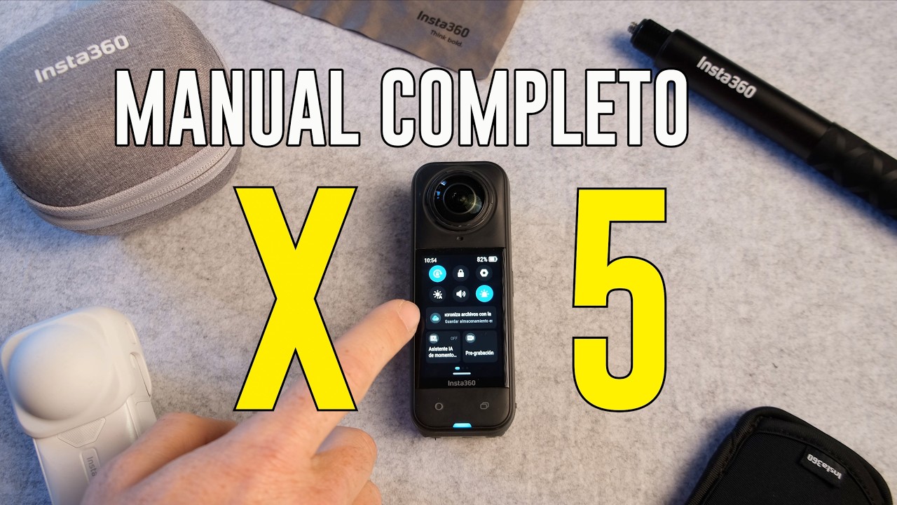 Insta360 X5: GUÍA INICIACIÓN PRINCIPIANTES en Español (te lo explico TODO)