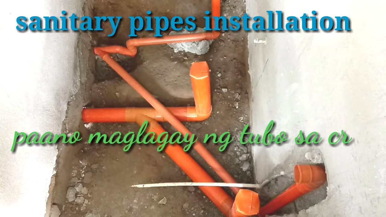 paano maglagay ng tubo sa cr?/sanitary pipes installation/pagkabit ng abang na tubo sa cr