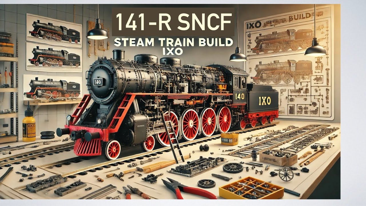 Building the 141-R Type Mikado Locomotive kits 1-2 (Partwork Build Diary) by #ixocollections  #sncf
