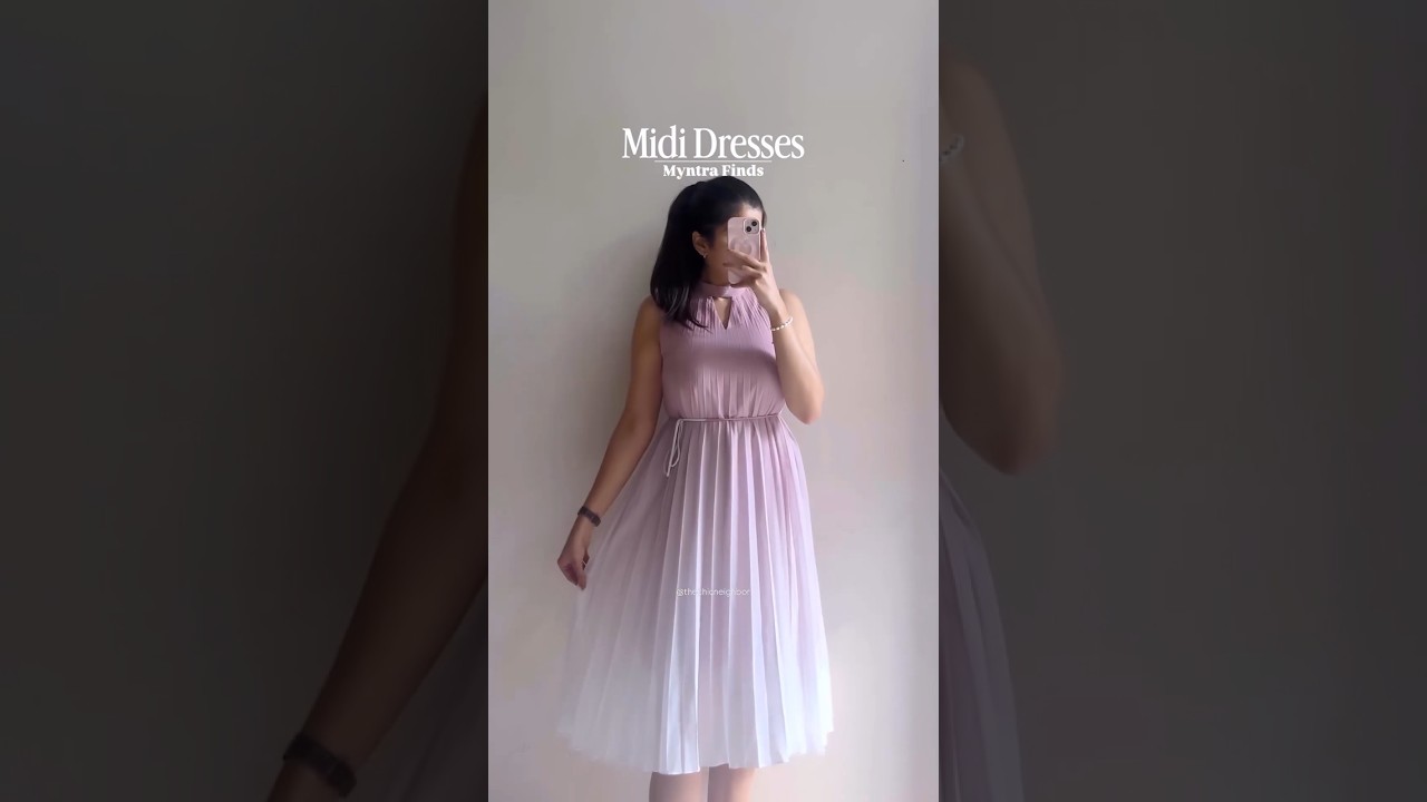 Myntra Midi Dresses Try On Haul 👗 | Elegant Summer Outfits Under ₹999 #mididress  #myntra  #fashion