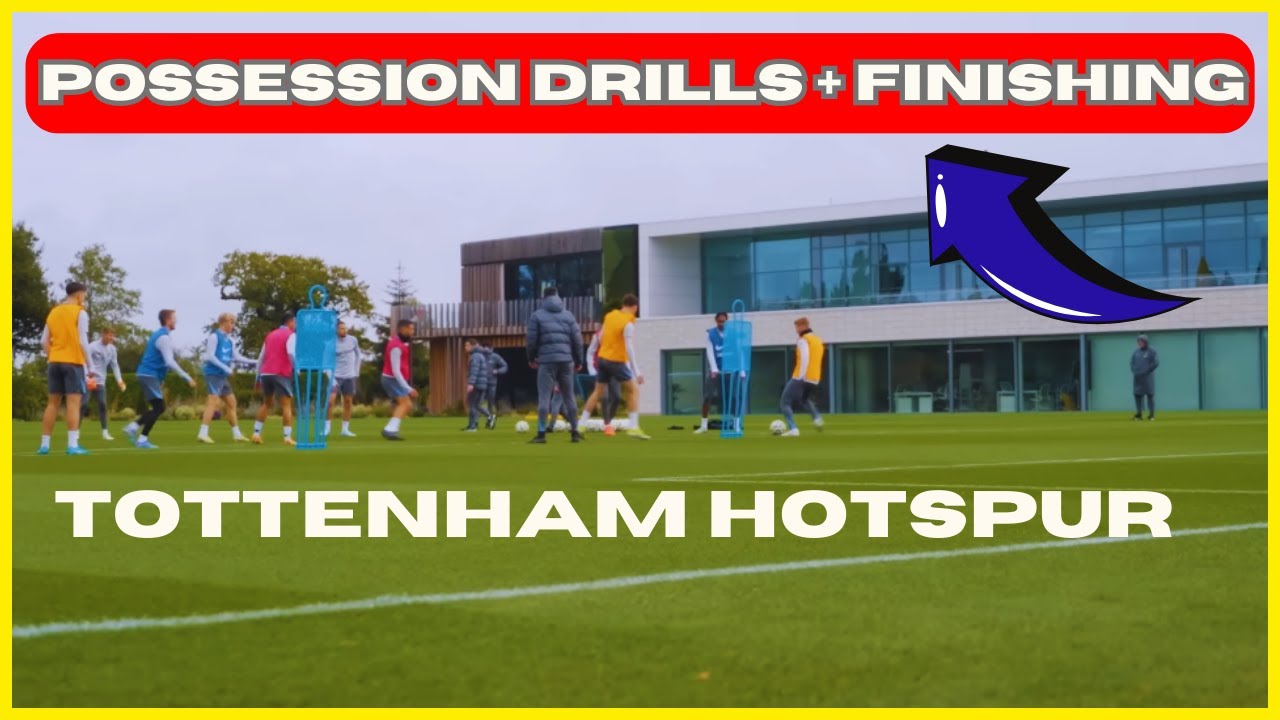 High Intensity Soccer Possession Drills + Finishing / Tottenham Hotspur