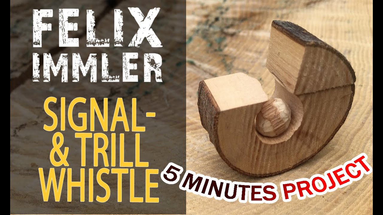 How to carve a wooden Signal- or Trill Whistle - Victorinox Swiss Army Knife Project