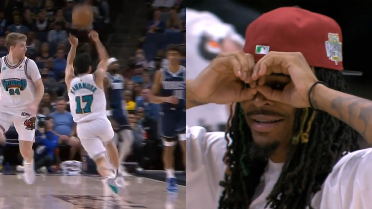 Yuki Kawamura INSANE over the head pass has Ja Morant loving it