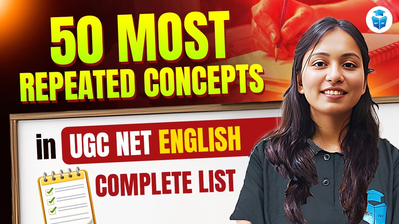 UGC NET English 2026 | 50 Most Repeated Concepts You Must Know | UGC NET English Literature JRFAdda