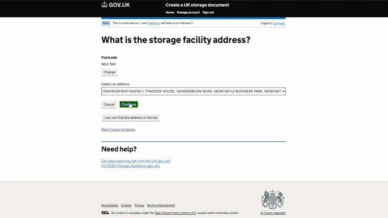 Fish Export Service - How to create a non-manipulation document