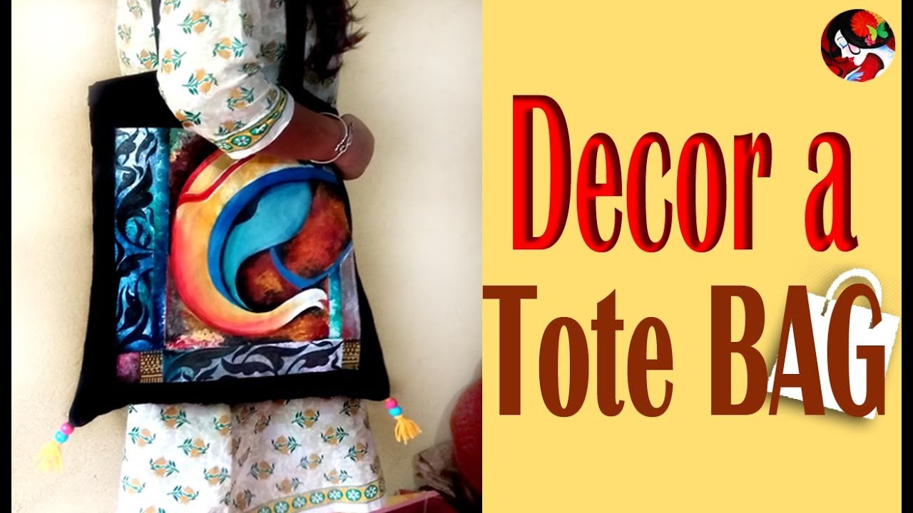 DIY Tote Bags – How Decorate Cheap Tote Bags /Fabric Canvas Bag