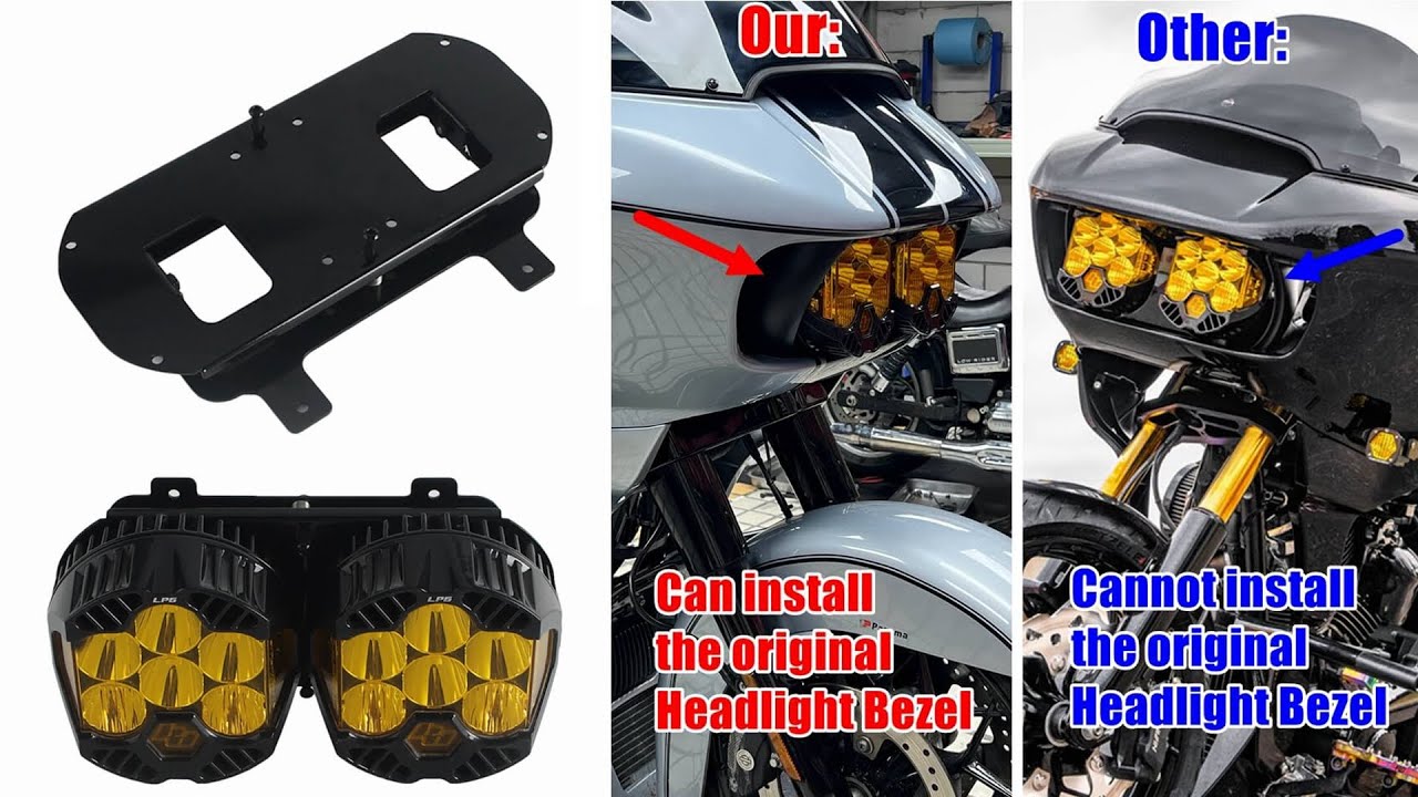 3 Simple Steps to INSTALL Baja Designs LP6 Pro LED Headlight on Your Harley Road Glide