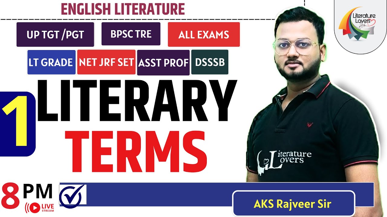 Literary Terms Quick Revision | Literature Lovers | AKSRajveer Sir