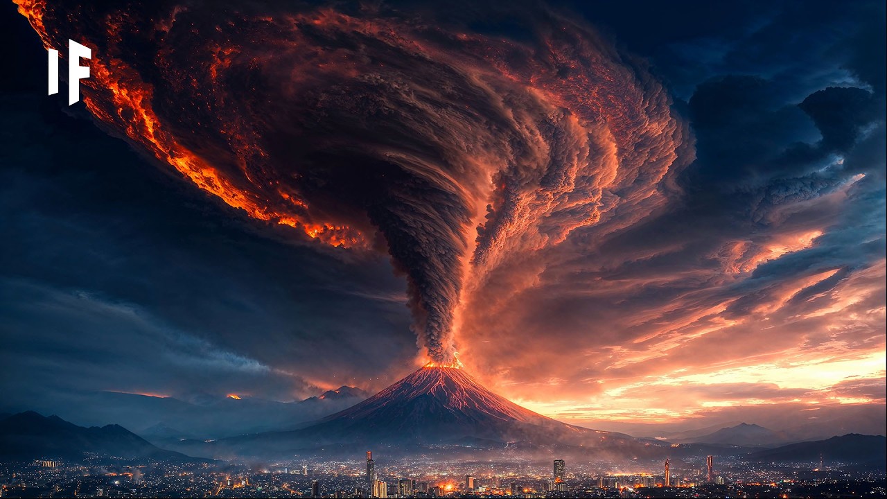 E se um super tornado atingisse um super vulc&atilde;o?