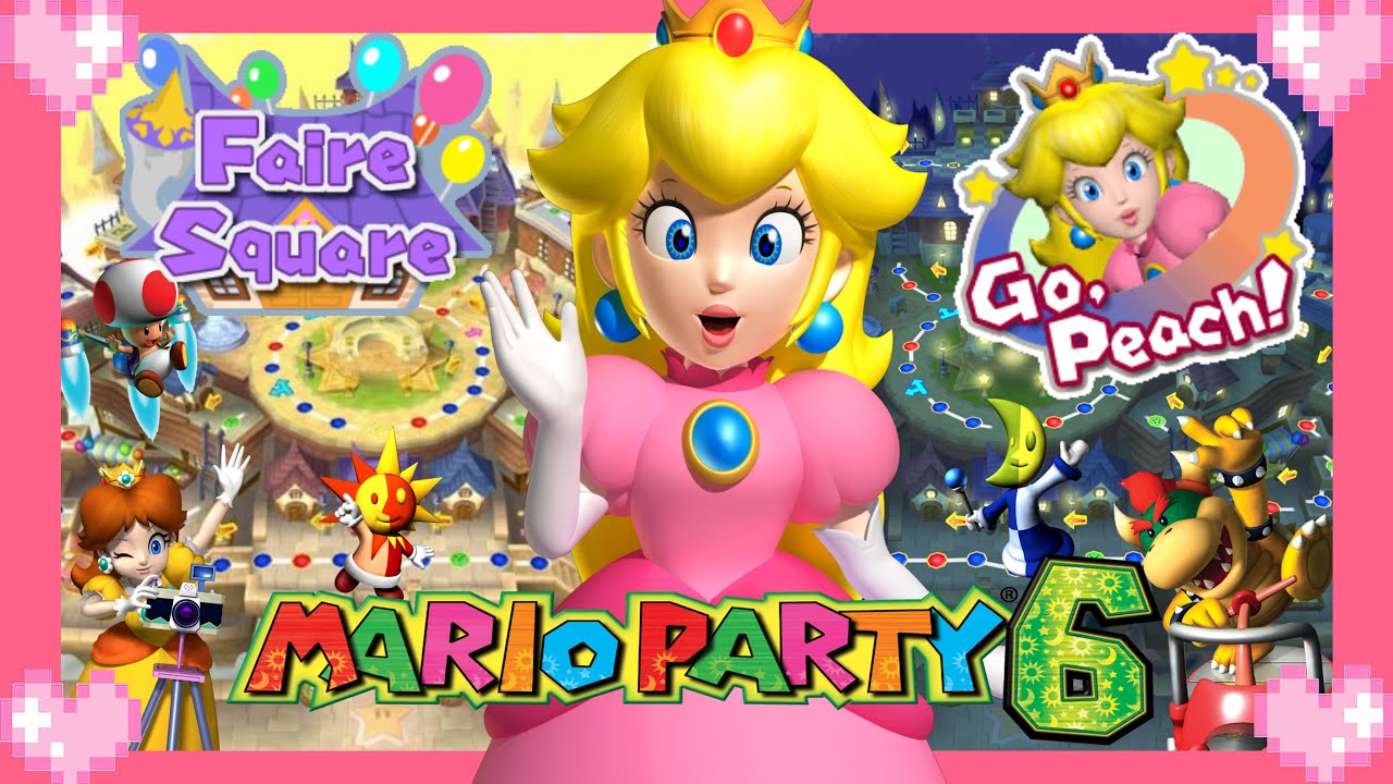 💗 Mario Party 6 (Faire Square) Peach Gameplay 💗