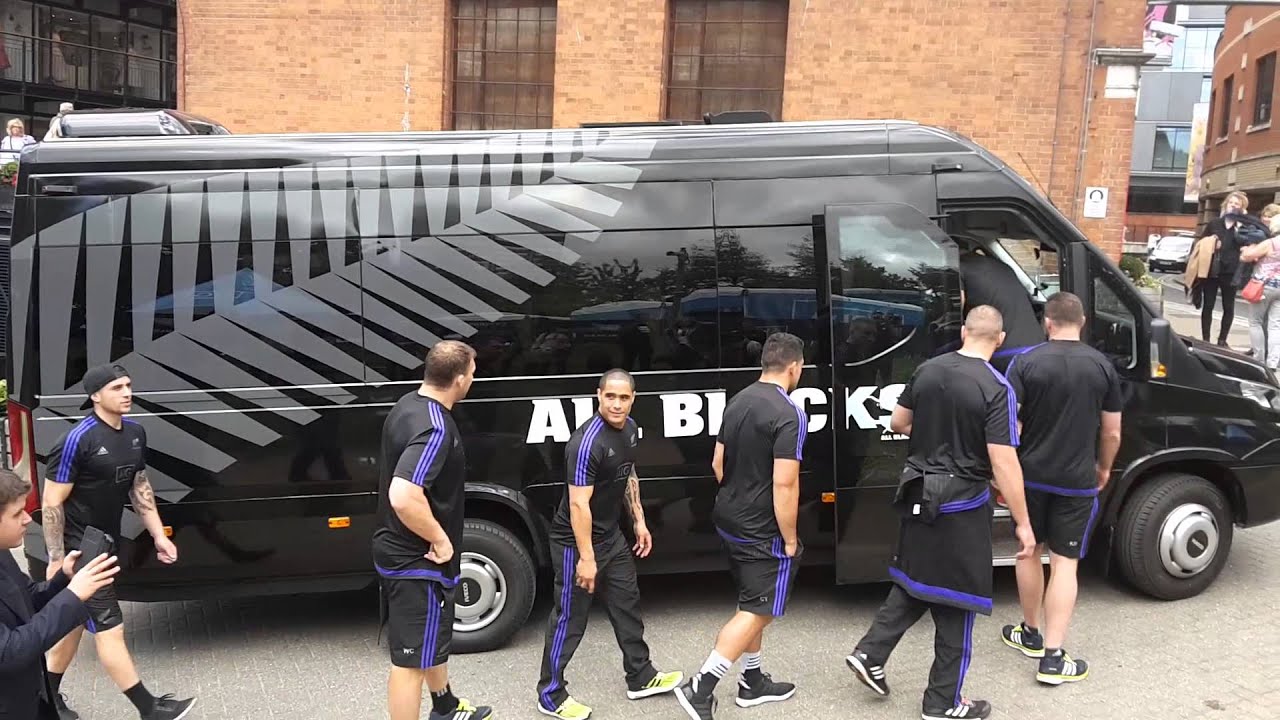 All Blacks at AIG event on Southbank London Rugby World Cup 2015