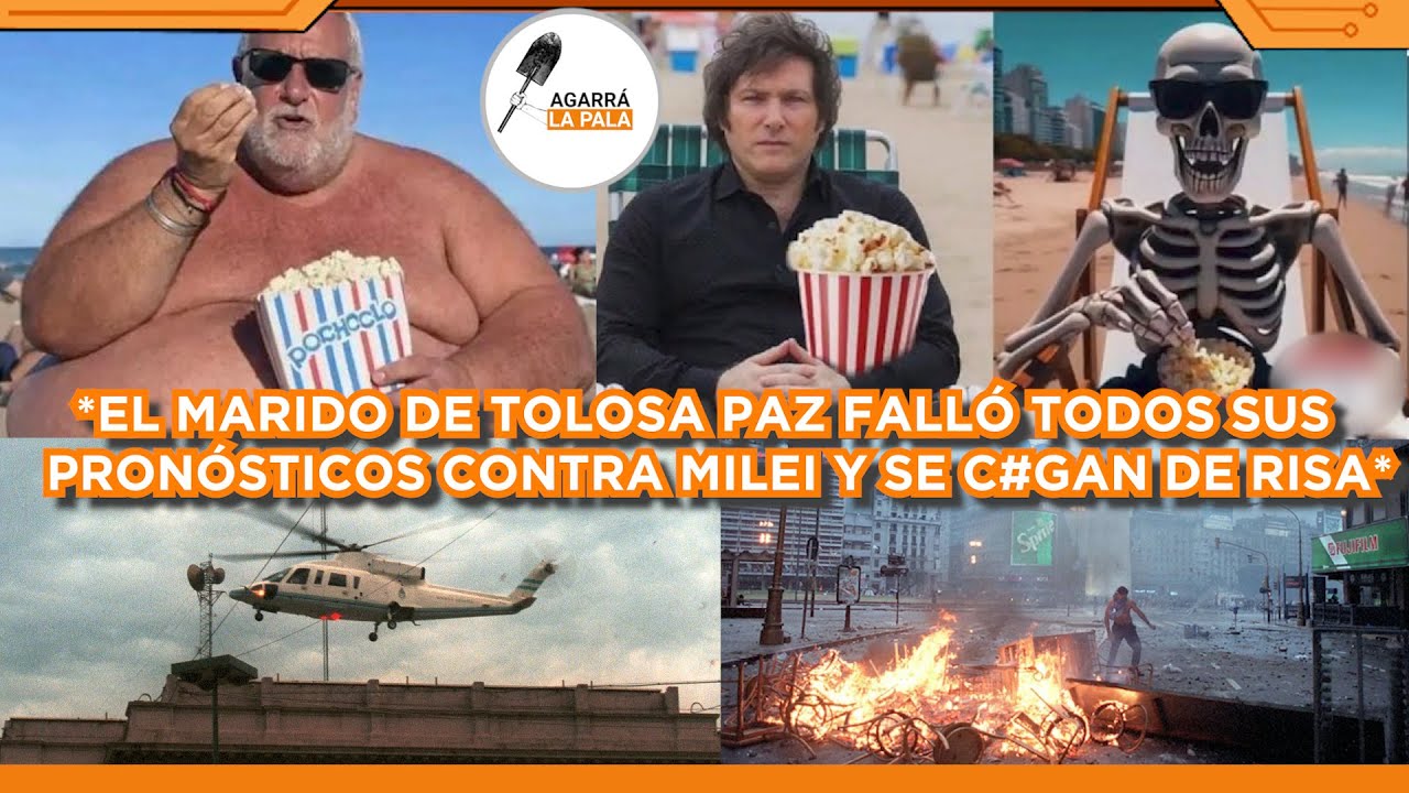 AL MARIDO DE LA KUKA TOLOSA PAZ LE SALIÓ EL TIRO POR LA CULATA CONTRA MILEI Y SE LE C*GAN DE LA RISA