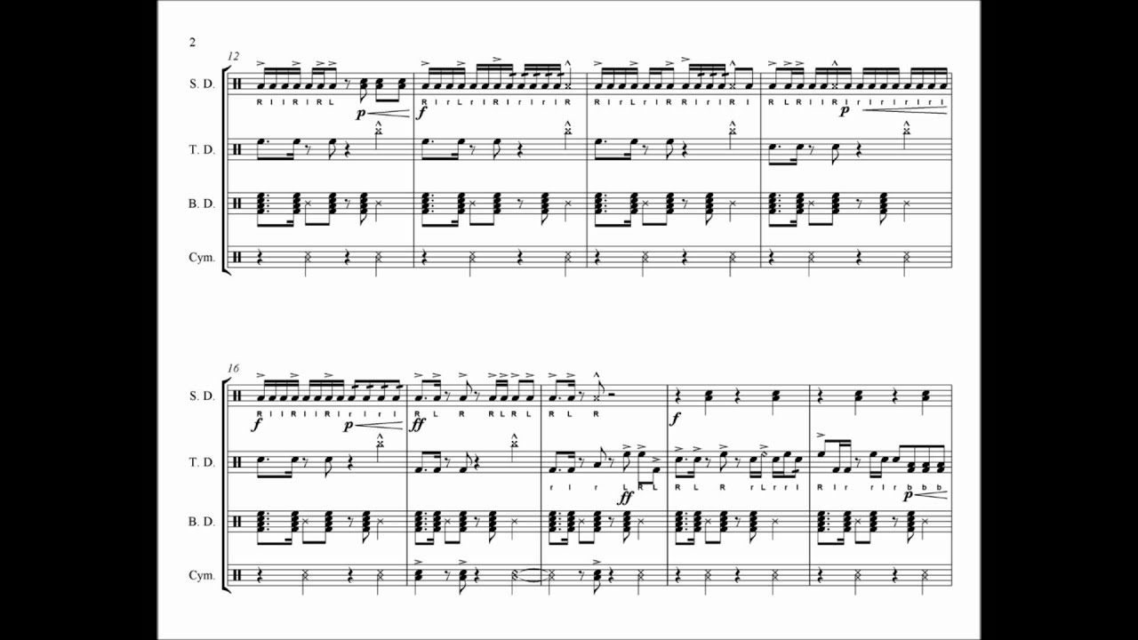 Boom Boom Pow! - Drumline Cadence