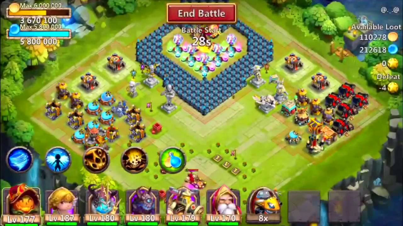 Castle Clash: Grimfiend vs Skull Knight