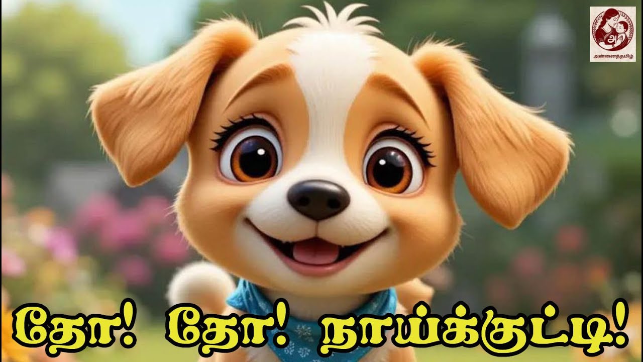 தோ தோ நாய்க்குட்டி! 🐶 தமிழ் பாடல் | Tho Tho NaaiKutti  | Tamil Nursery Rhymes Song for Kids