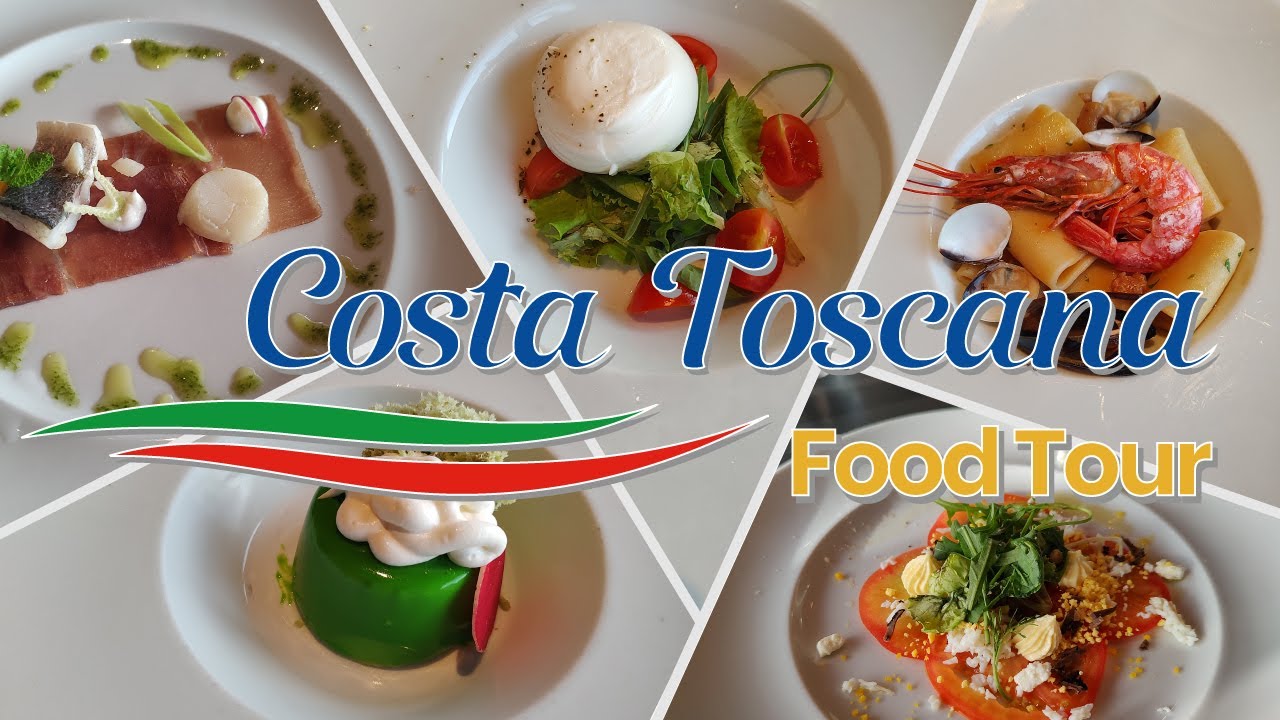 Costa Toscana круизное меню 2023 - Коста Крочере (с субтитрами)