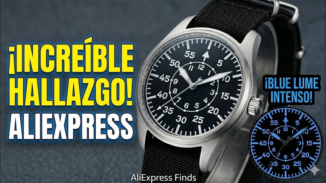 &iexcl;EL FLIEGER DEFINITIVO! Reloj Militar con Cuarzo VH31 de AliExpress