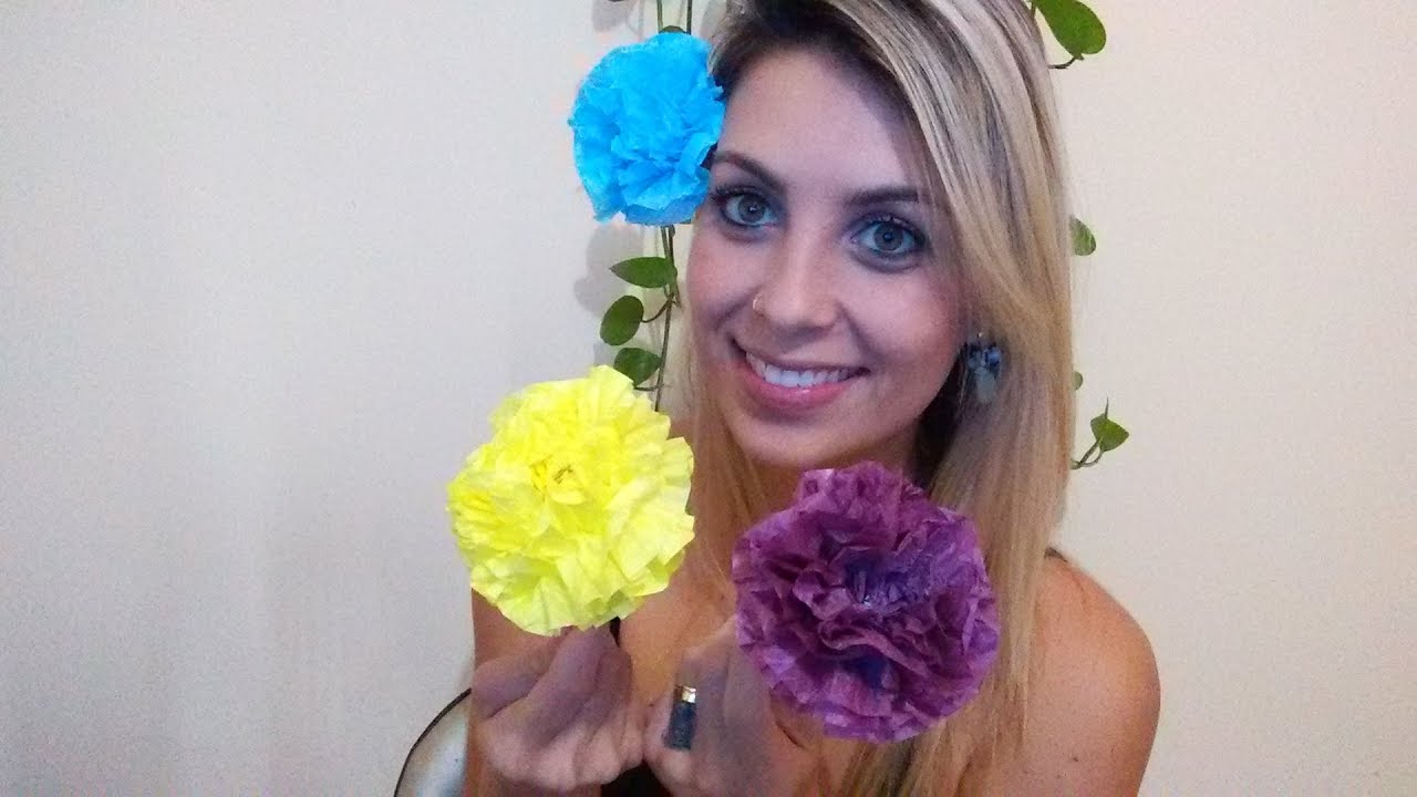 FLOR DE GUARDANAPO FÁCIL EM 4 PASSOS