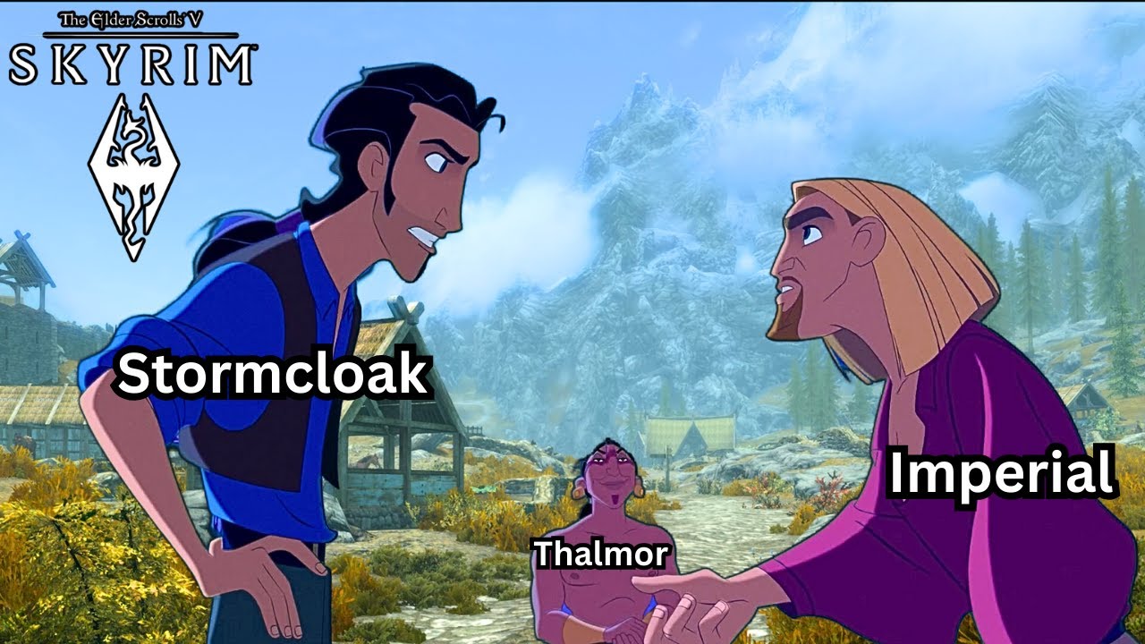 Stormcloaks and Imperials when they see a Thalmor