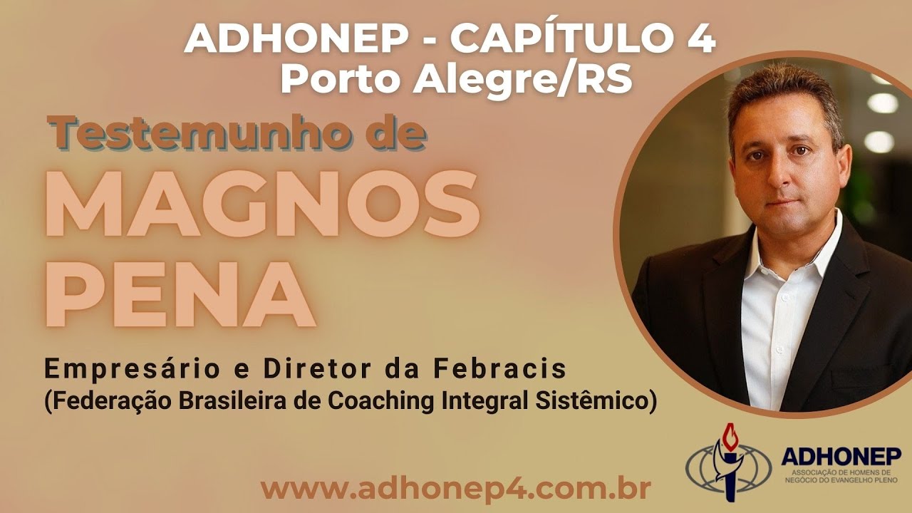 TV ADHONEP - Testemunho de Magnos Pena (Empresário e Diretor da Febracis) - Vídeo Completo.