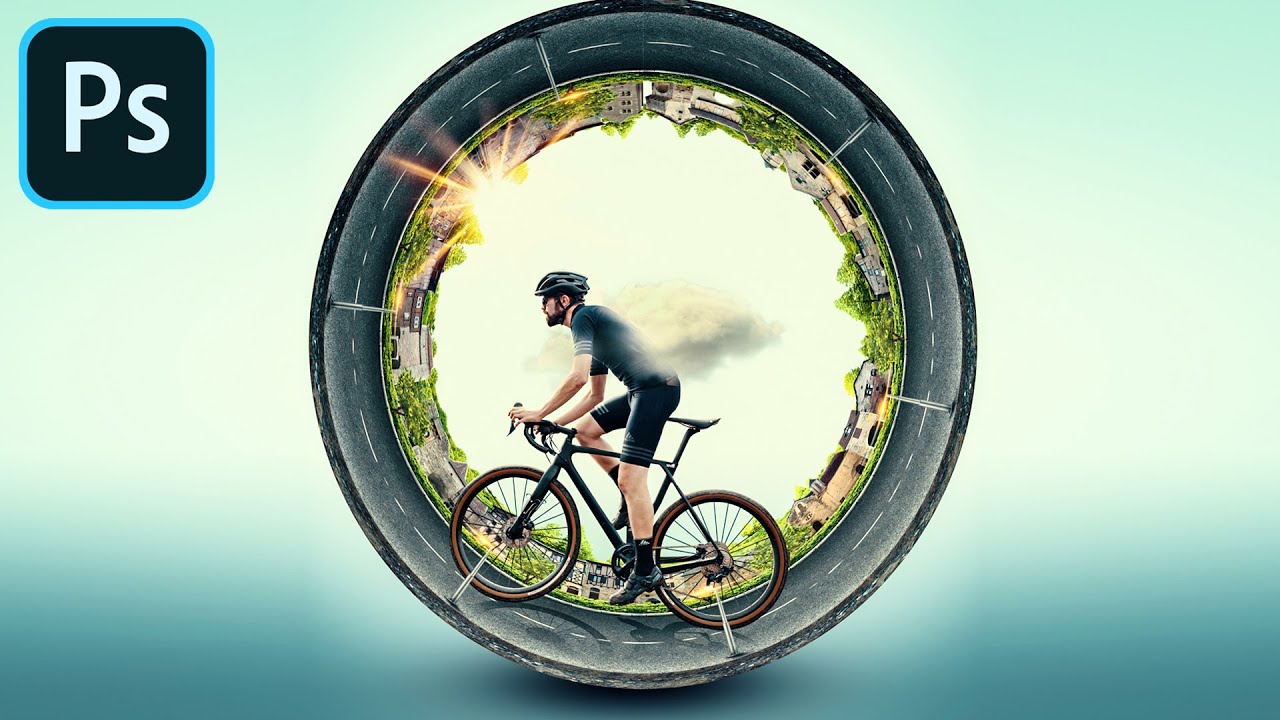 Infinite Cycling Photo Manipulation Photoshop Tutorial