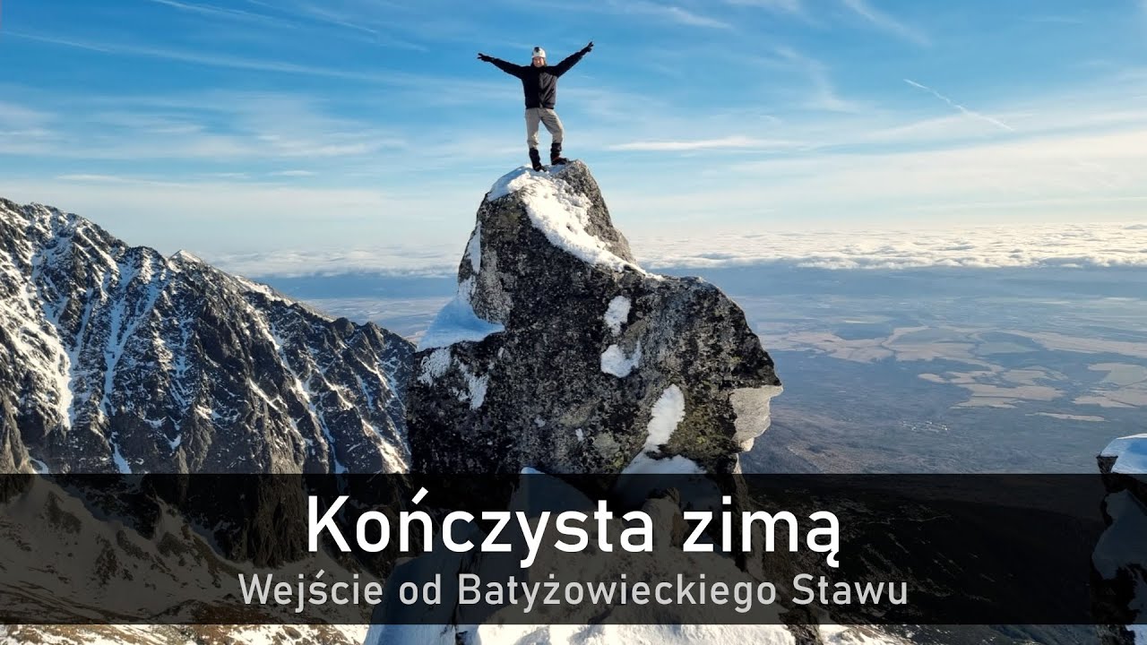 Kończysta zimą - wejście od Batyżowieckiego Stawu