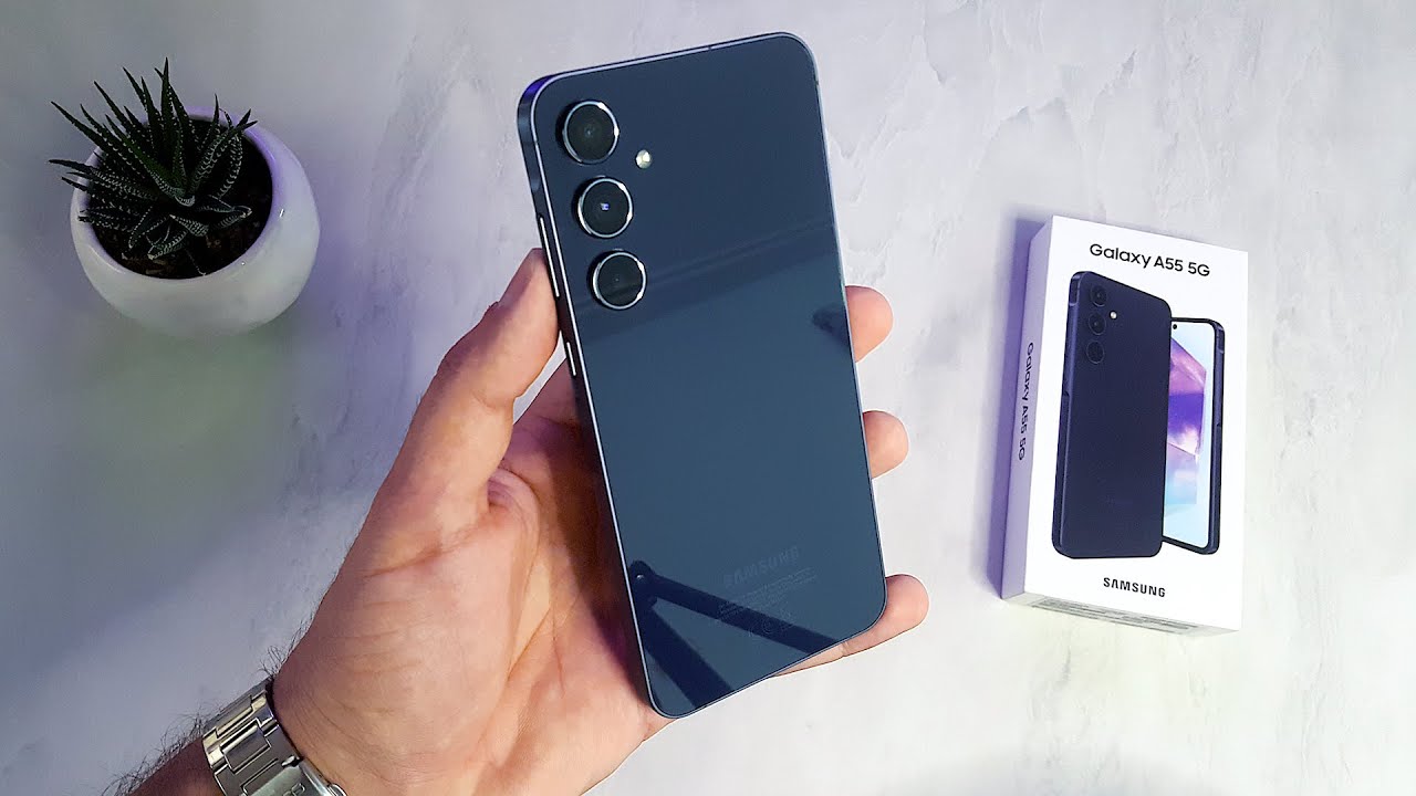 Samsung Galaxy A55 5G Unboxing | awesome navy - aesthetic & asmr