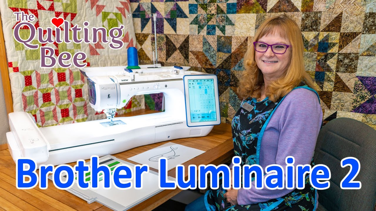 Brother Luminaire 2 IQ Designer Tutorial with Joy - Embroidery Demo & Machine Overview