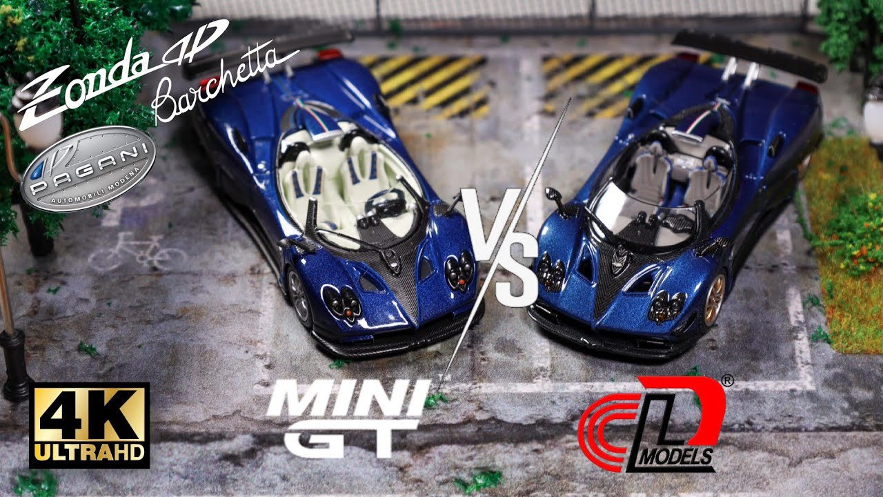 Mini GT vs LCD Model 1:64 - Pagani Huayra Zonda HP