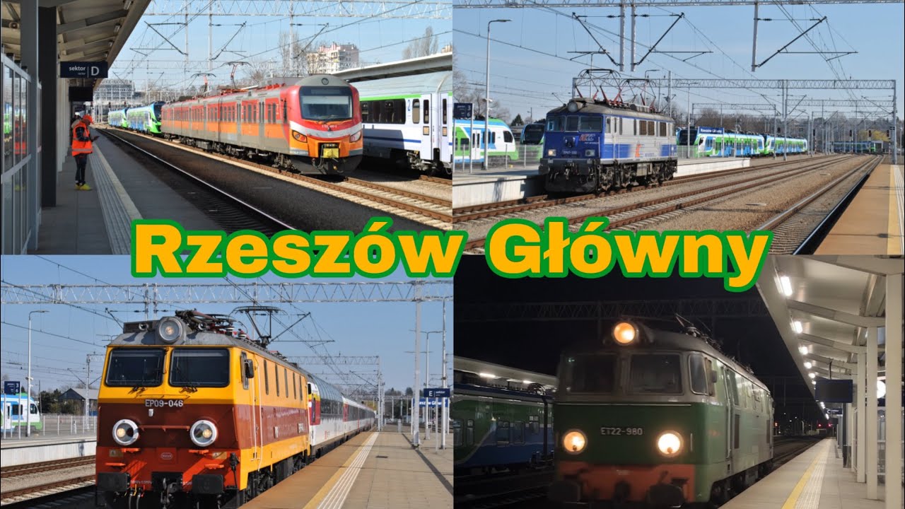 Pociągi na stacji Rzeszów Główny Marzec 2025
