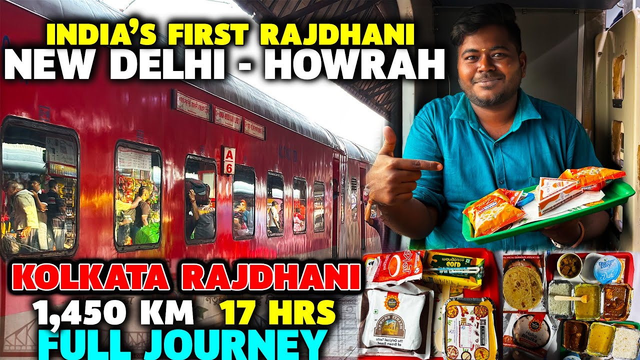 👑Howrah Rajdhani Express full Journey 🚂| Ac 3 Tier Travel Vlog | Fastest Train to Kolkata