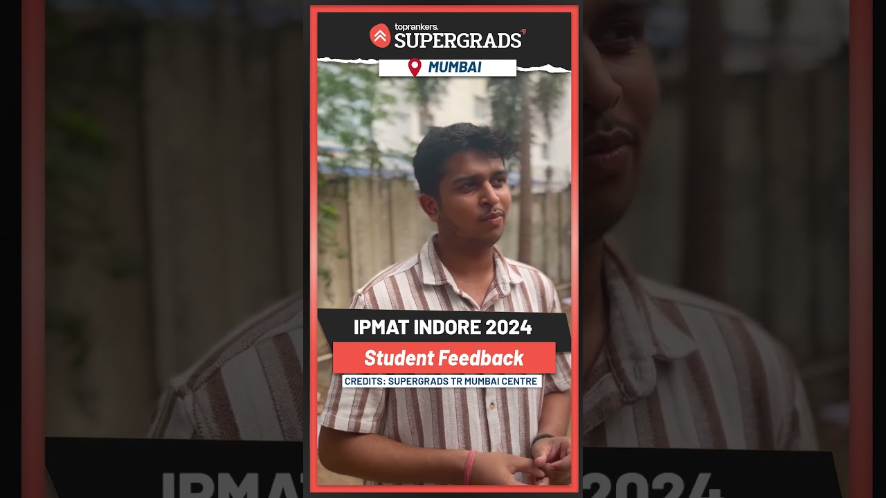 IPMAT Indore Exam Analysis Live from Centre | IPMAT Indore Students Reaction | From Mumbai #shorts