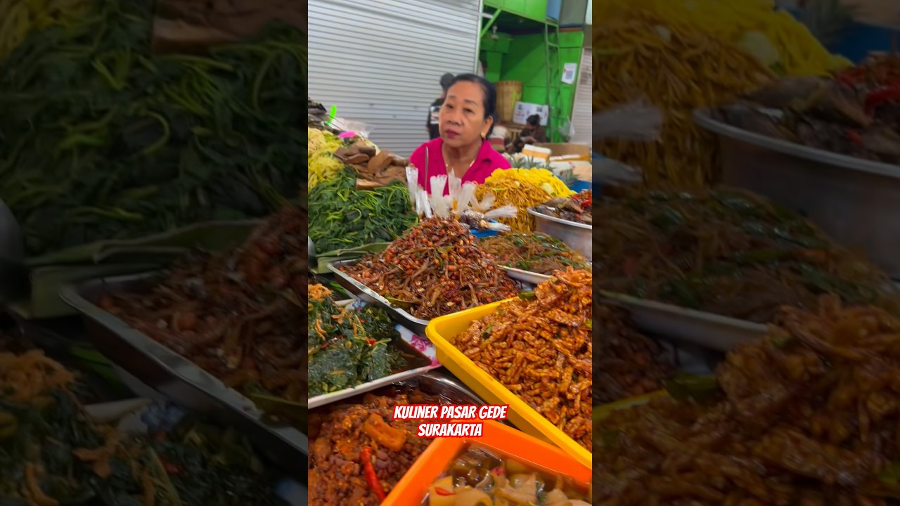 Kuliner pagi Pasar Gede Solo sambil ngopi lihat keramaian traditional #surakarta #pasargedesolo