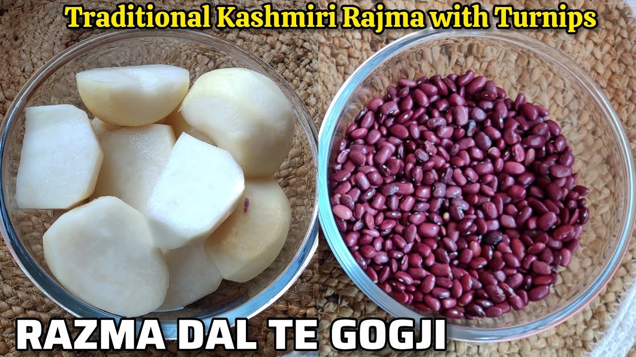 Razma Dal Te Gogji | Kashmiri Style Rajma With Turnips | Simple Winter Comfort Food | Gogji Dal
