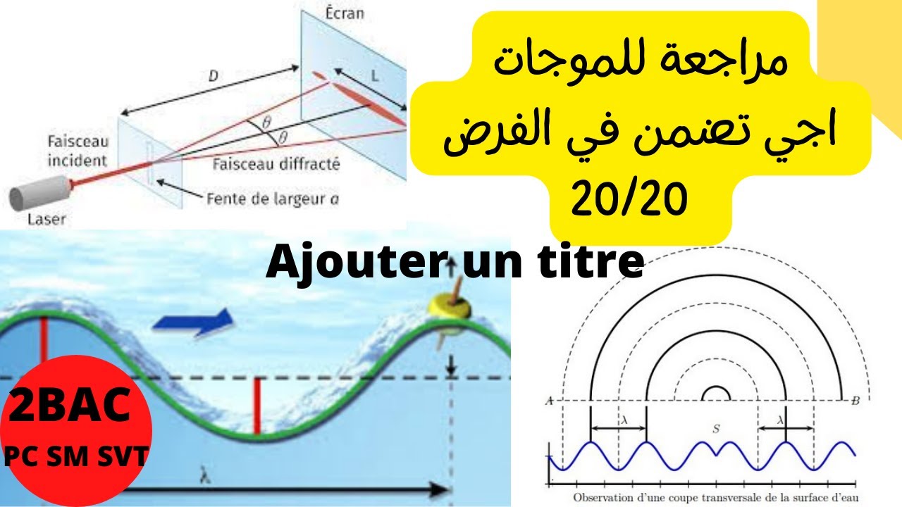 مراجعة للموجات شاملة لضمان 20 /20 في الفرض الاول