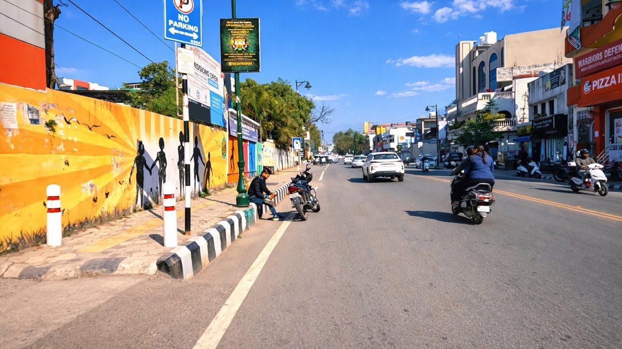 Dehradun City Walk (Survey Chowk to Rajpur Road), India | Calm Daytime Atmosphere | Walking Tour