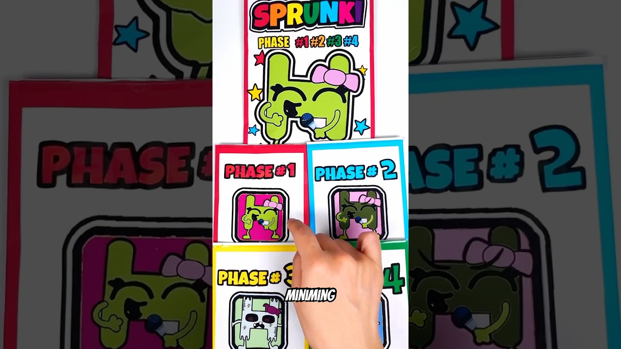 🌈SPRUNKI OC Alphabet Lore H | ASMR Phase 1vs2vs3vs4 Squishy 