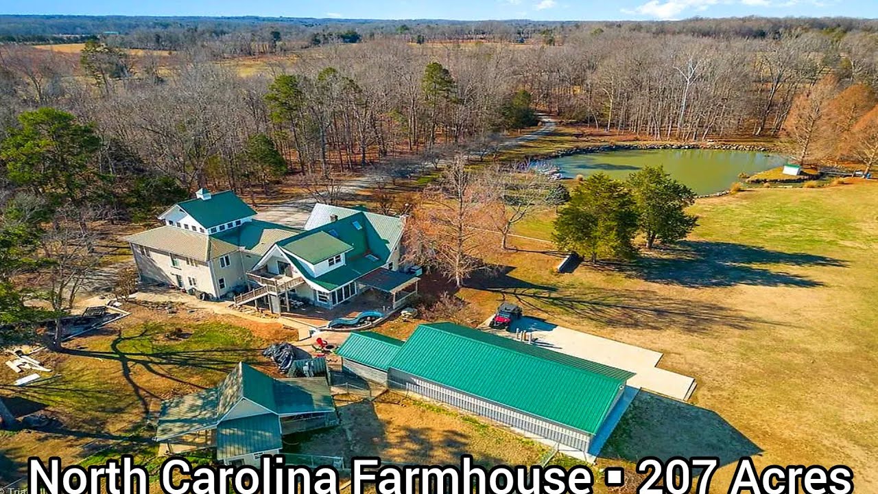 North Carolina Farmhouse For Sale | 207 Acres | Farms Land | Fast Internet | Investment Potential